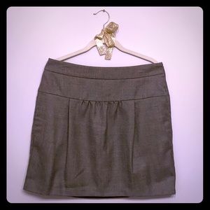 Gray Wool Skirt (Loft 8)